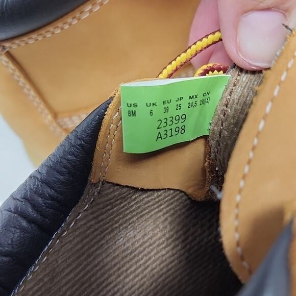 Timberland Nellie  Classic Nubuck Yellow Women's Low Top Chukka Boots Size 8 - Picture 6 of 6